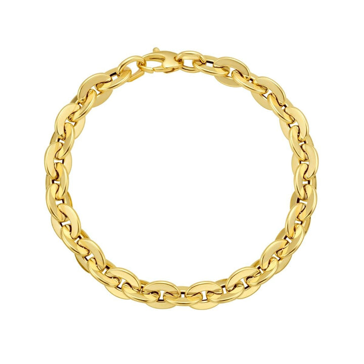 14K Mirror Rolo Link Chain, view 3