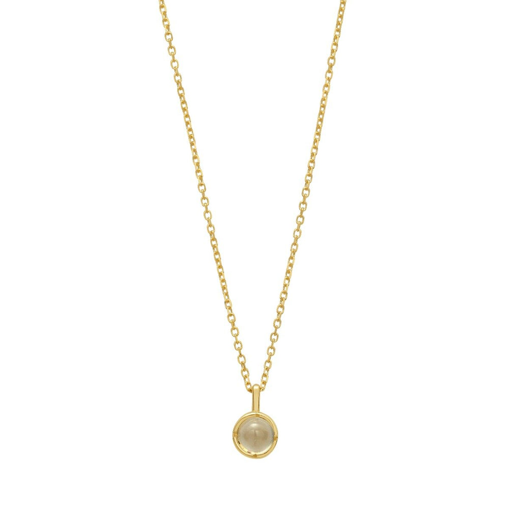 14K Moonstone Birthstone Pendant, view 2