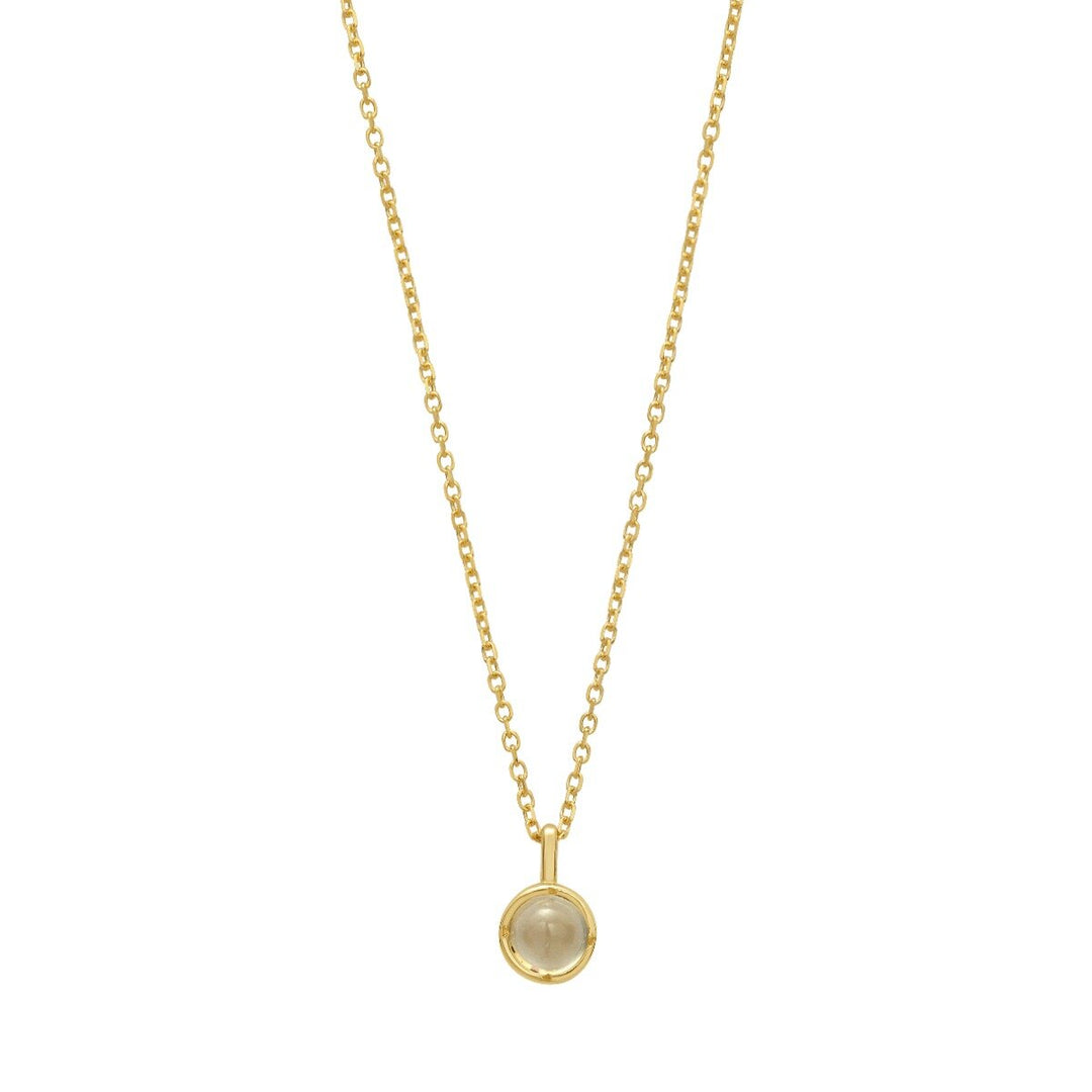 14K Moonstone Birthstone Pendant, view 2