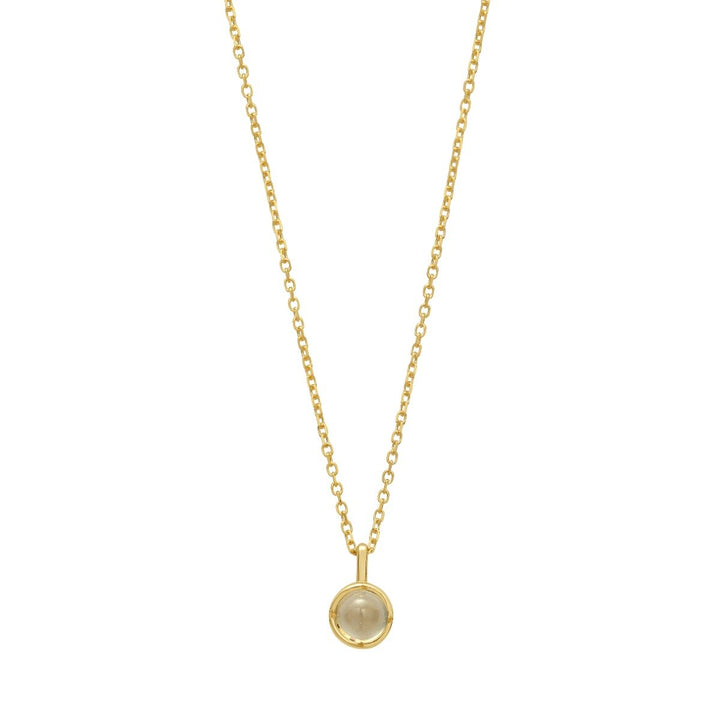 14K Moonstone Birthstone Pendant, view 2