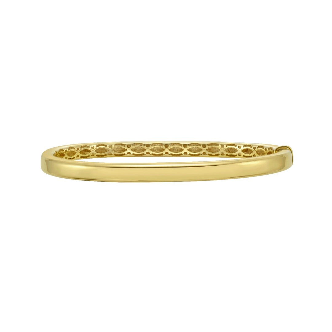 14K Oval Bangle, view 3