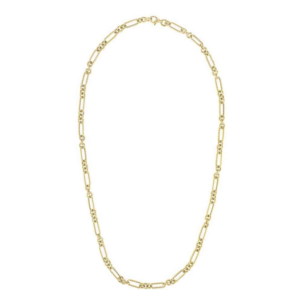 14K Petite Twist Figaro Chain, view 2