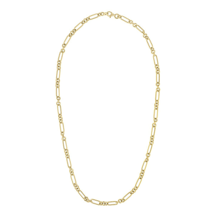 14K Petite Twist Figaro Chain, view 2