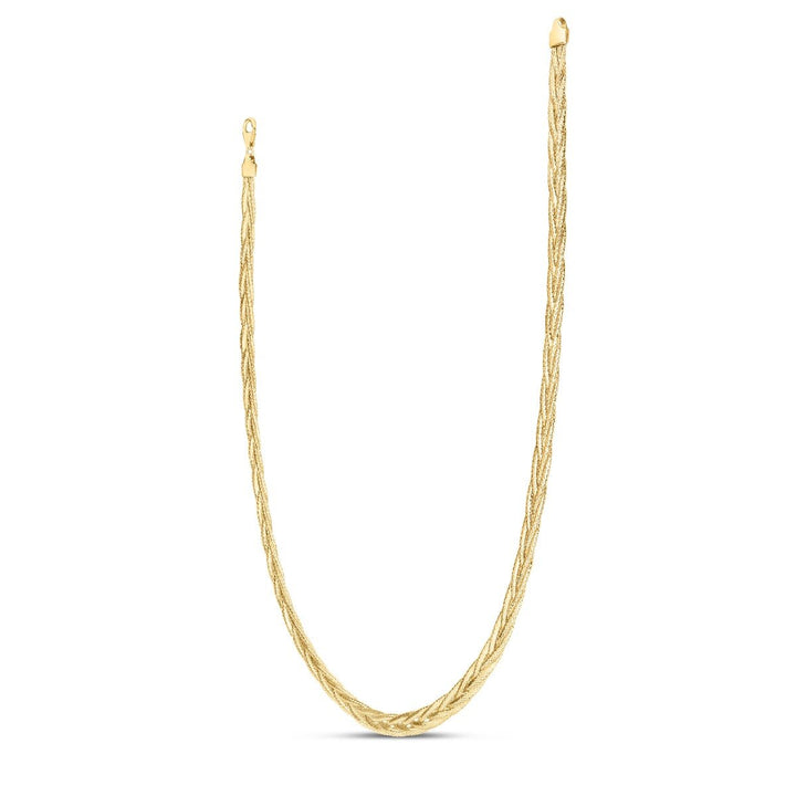 14K Rapunzel Woven Chain, view 3