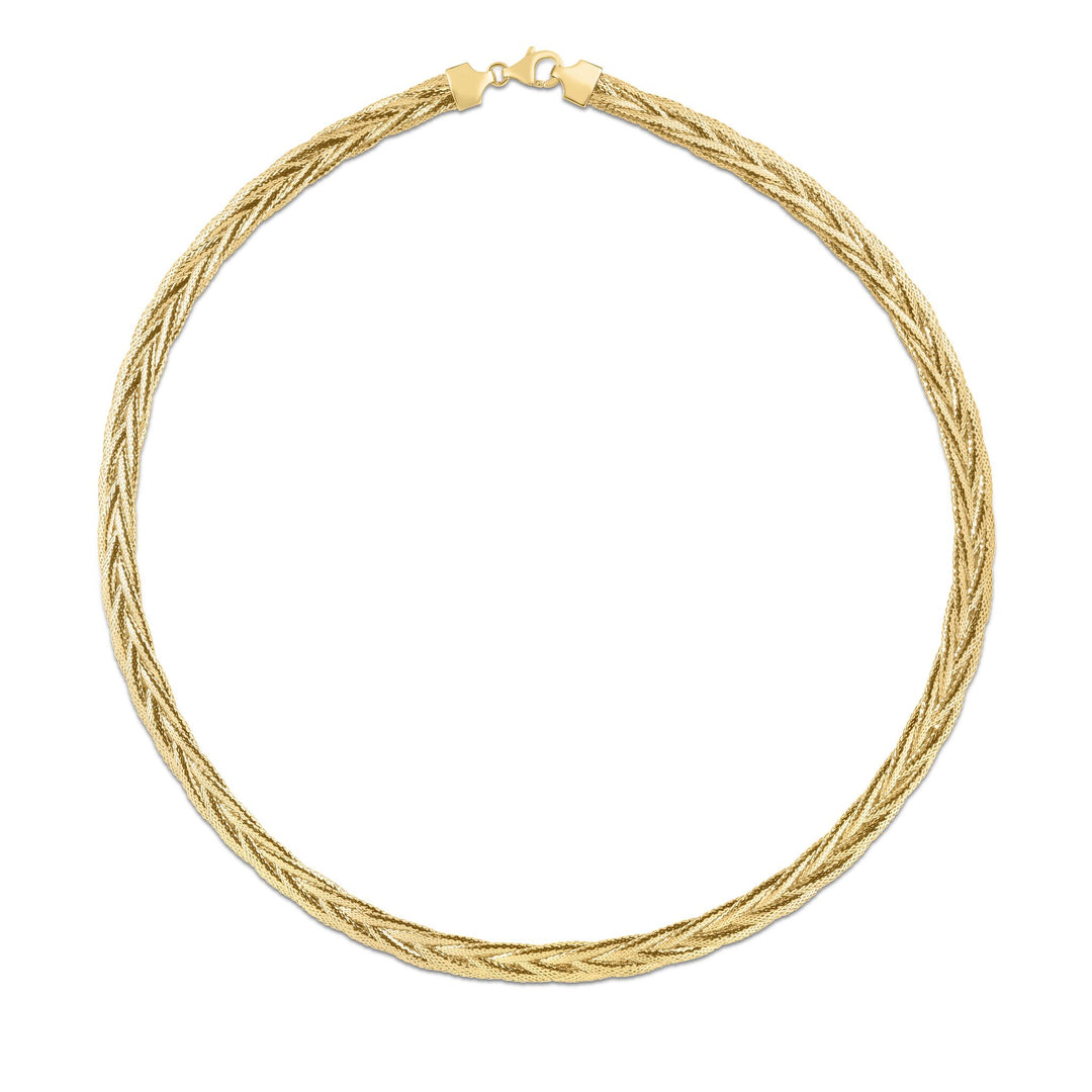 14K Rapunzel Woven Chain, view 4