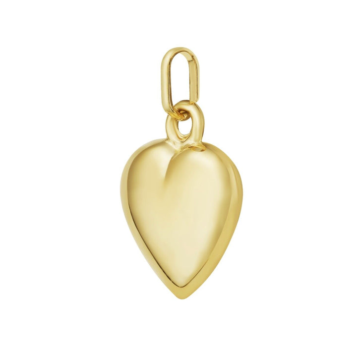14K Small Heart Charm, view 2