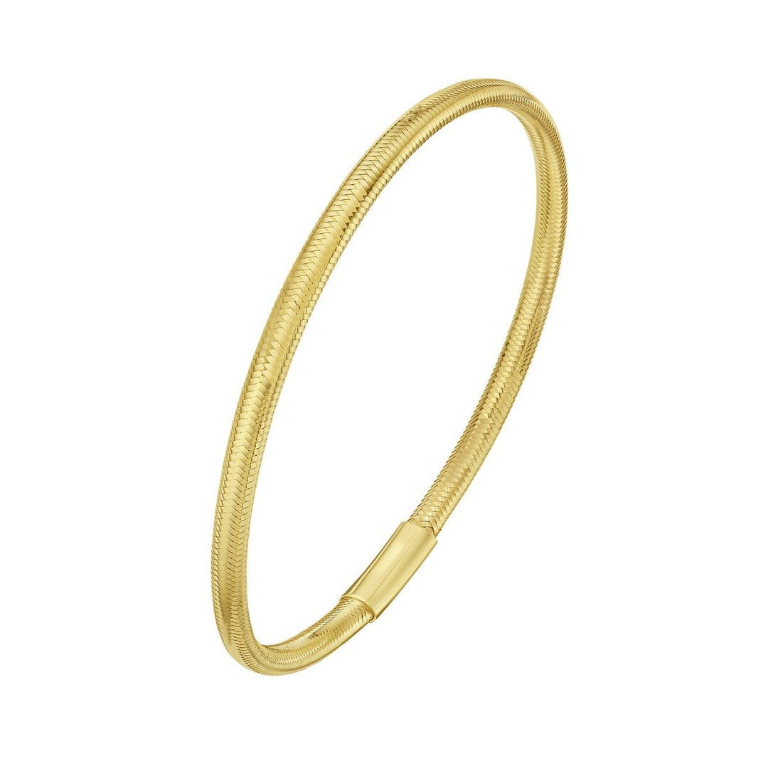 14K Small Stretch Mesh Bracelet, view 3