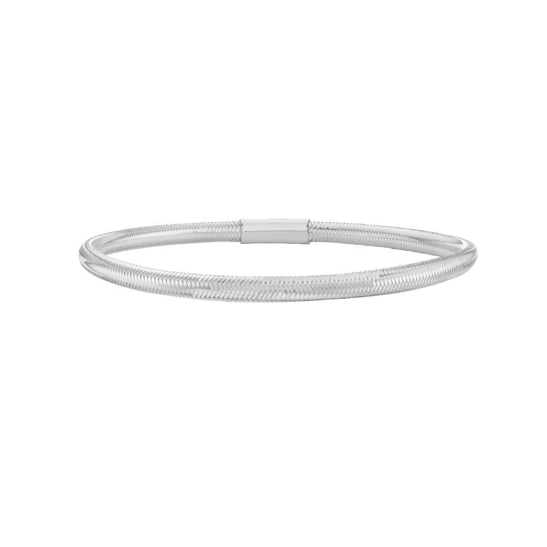 14K Small Stretch Mesh Bracelet, front view