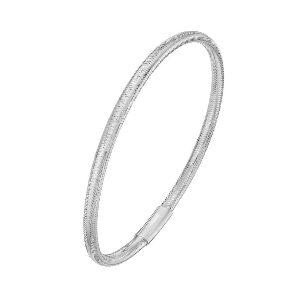 14K Small Stretch Mesh Bracelet, view 2