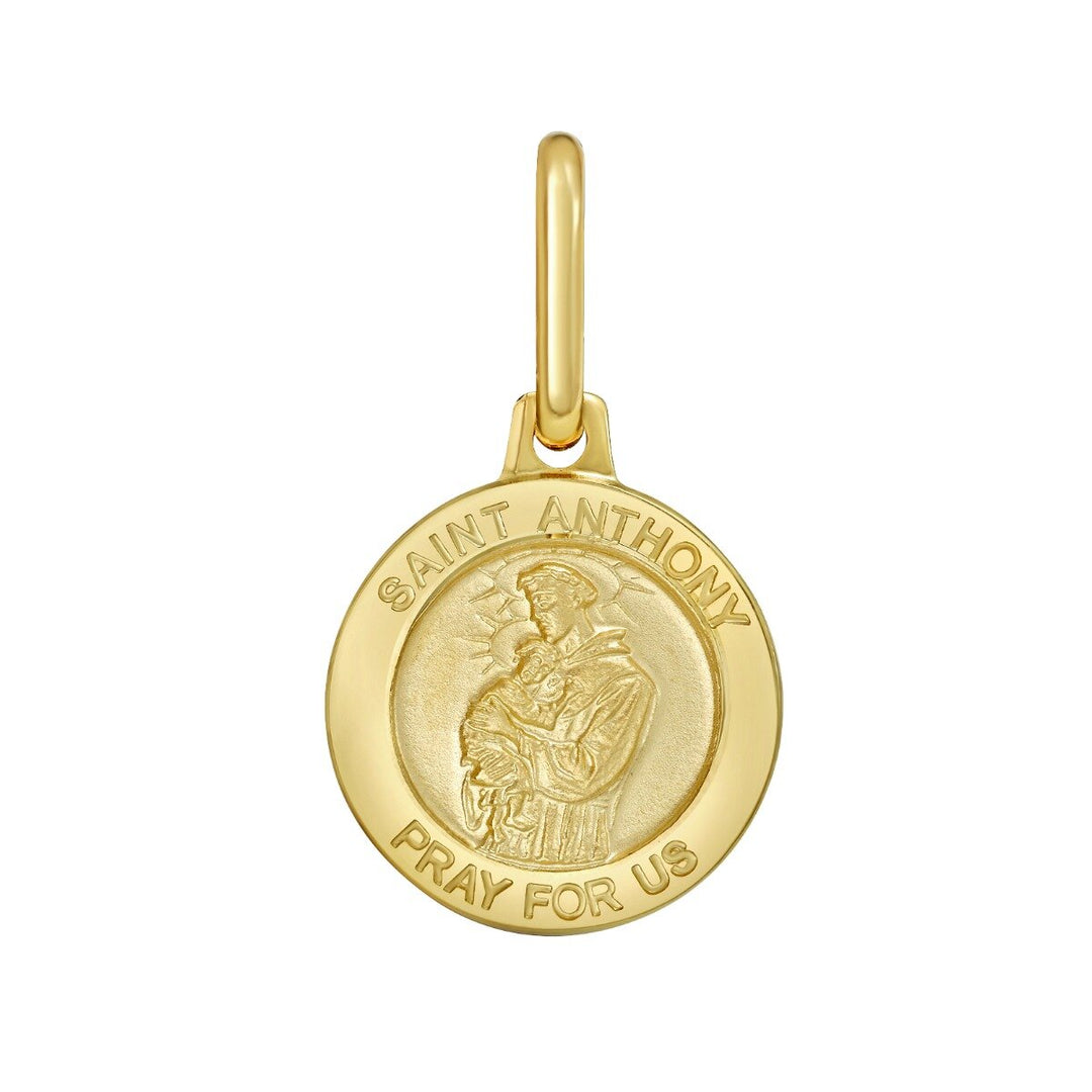 14K St. Anthony Charm, front view