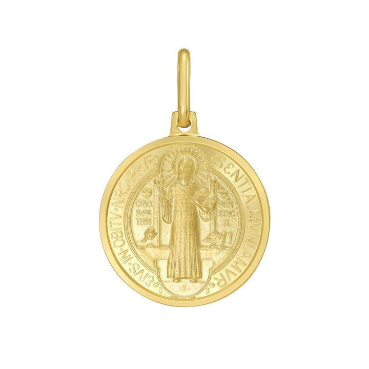14K St. Benedict Charm, view 2