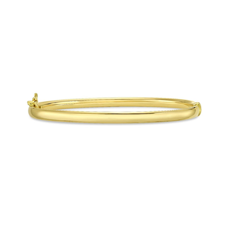14K Stackable Curved Bangle, view 3