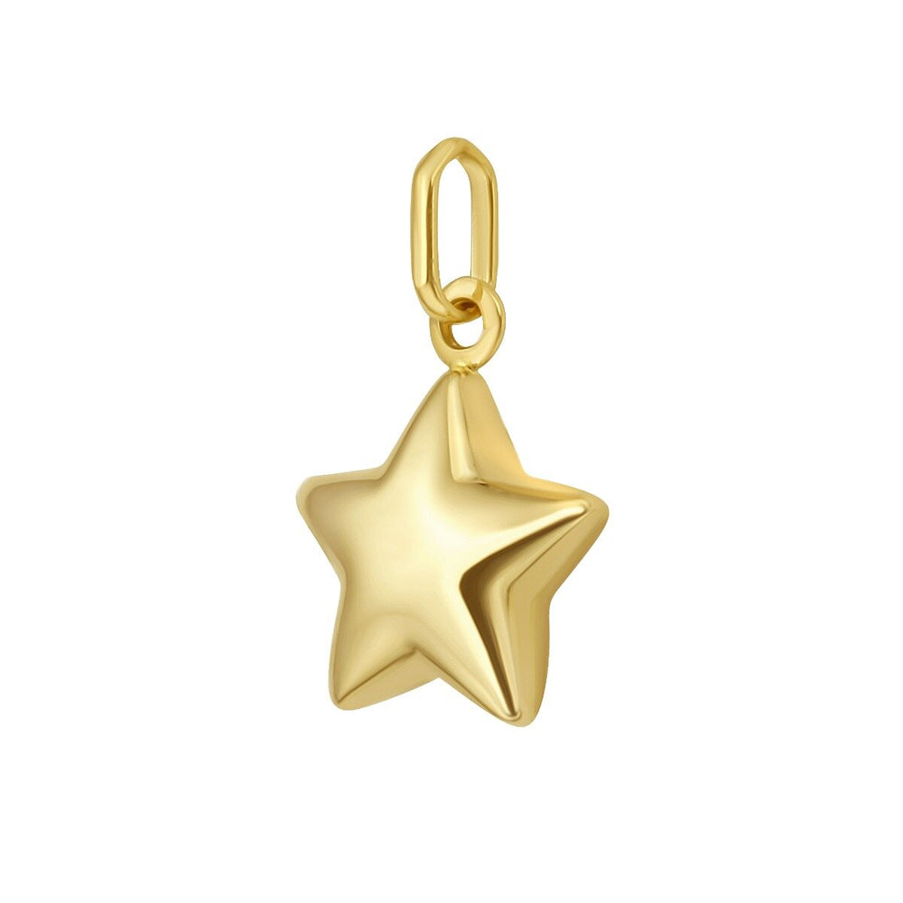 14K Star Charm, view 2