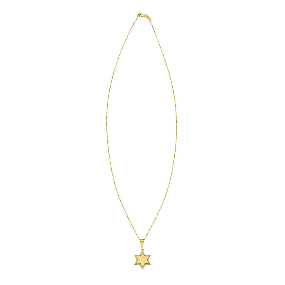 14K Star of David Prosecco Pendant, view 2