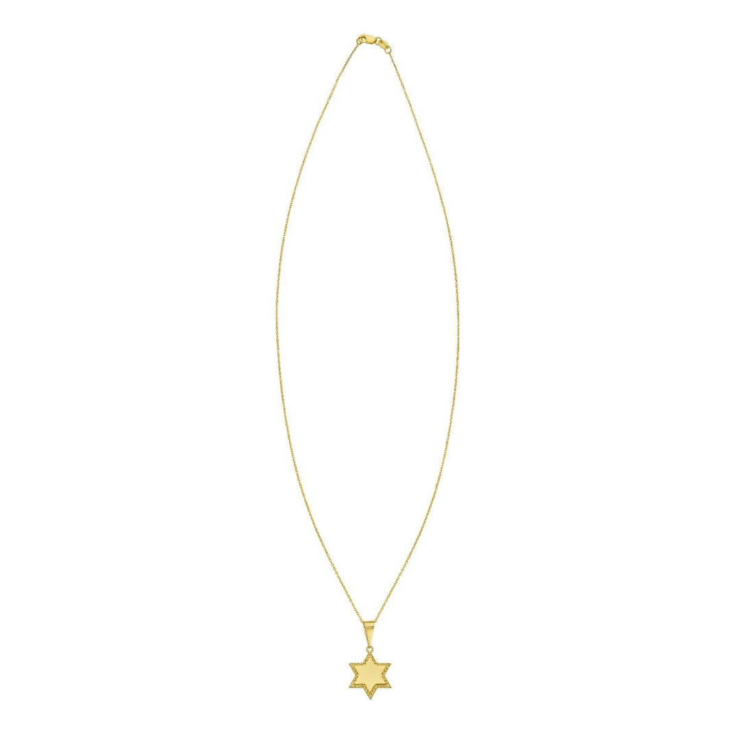14K Star of David Prosecco Pendant, view 2