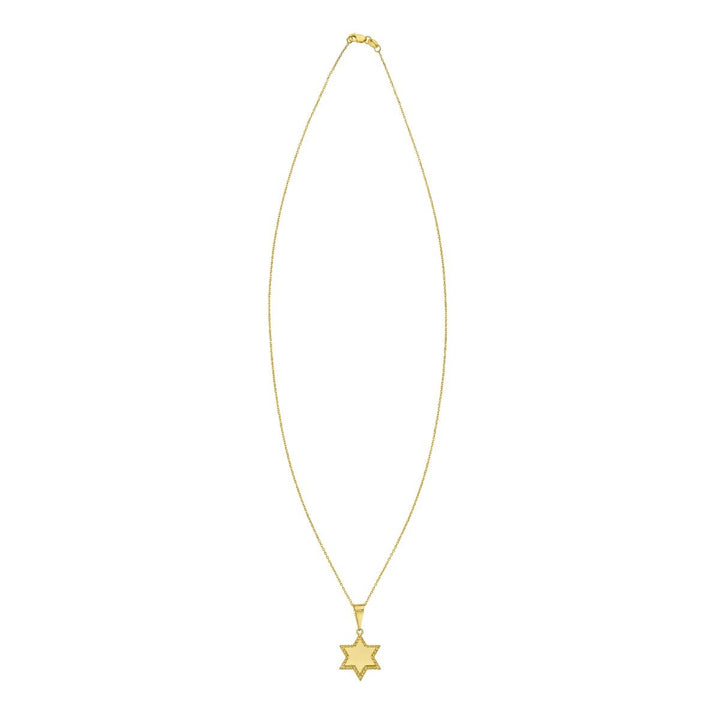 14K Star of David Prosecco Pendant, view 2