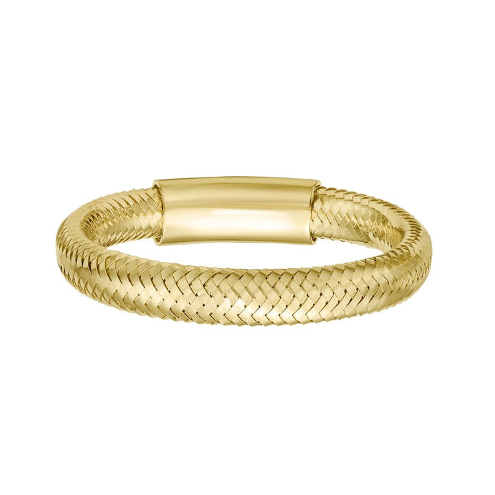 14K Stretch Mesh Ring, front view