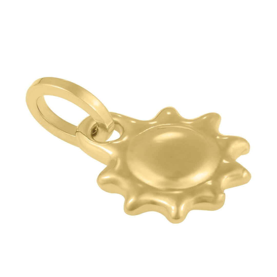 14K Sun Charm, view 2