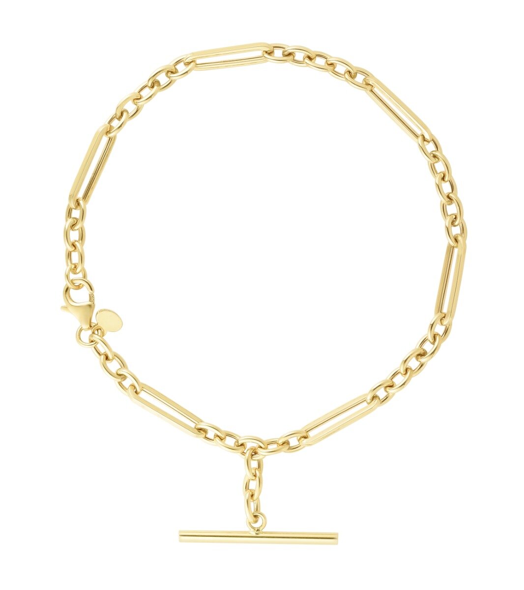 14K Toggle Bracelet, front view