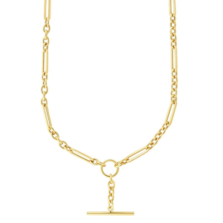 14K Toggle Necklace, front view