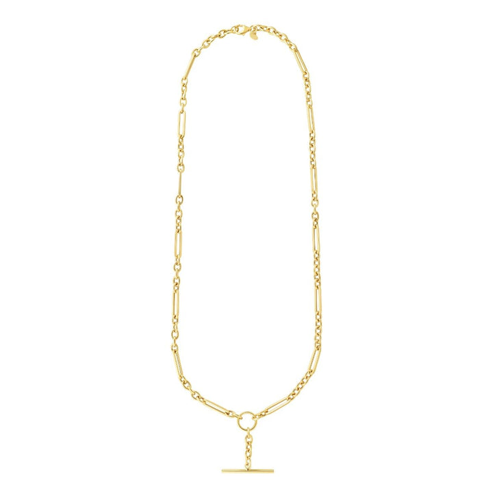 14K Toggle Necklace, view 2