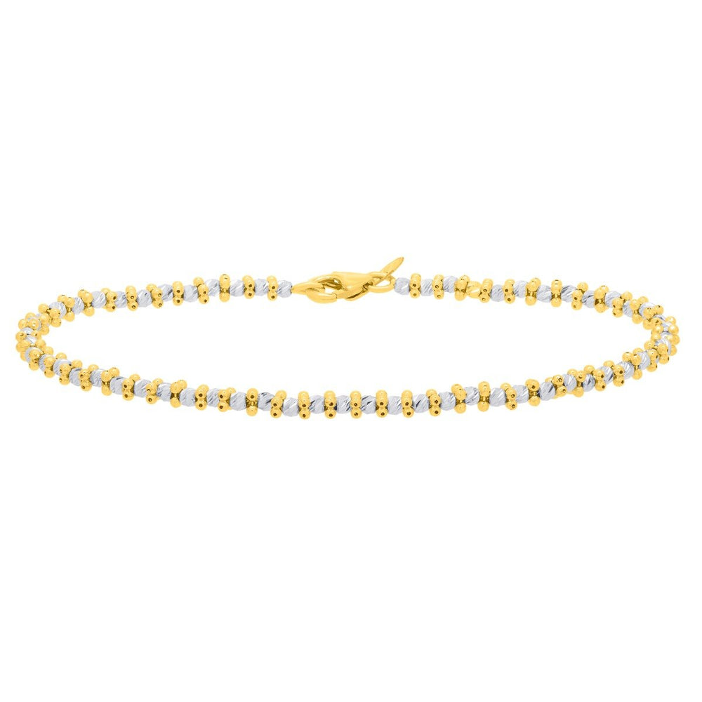 14K Two-Tone Gold Pallina Bead TT Chain, view 2