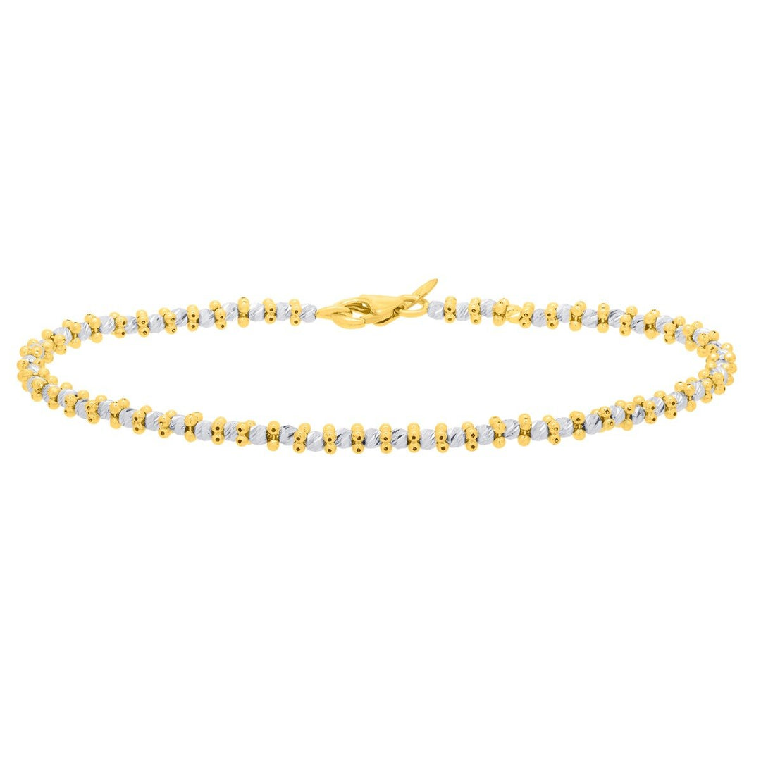 14K Two-Tone Gold Pallina Bead TT Chain, view 2