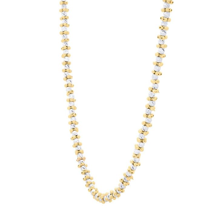 14K Two-Tone Gold Pallina Bead TT Chain, view 3