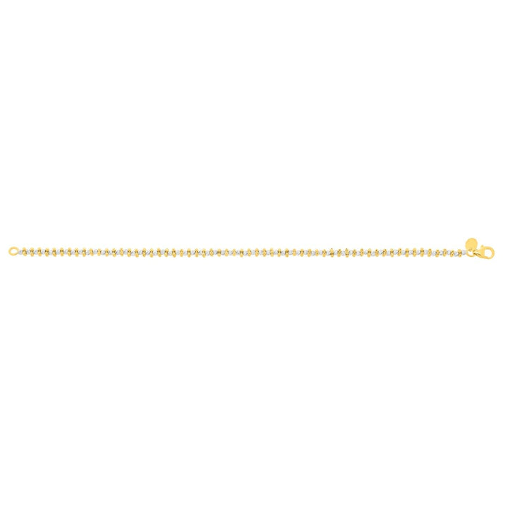 14K Two-Tone Gold Pallina Bead TT Chain, view 4