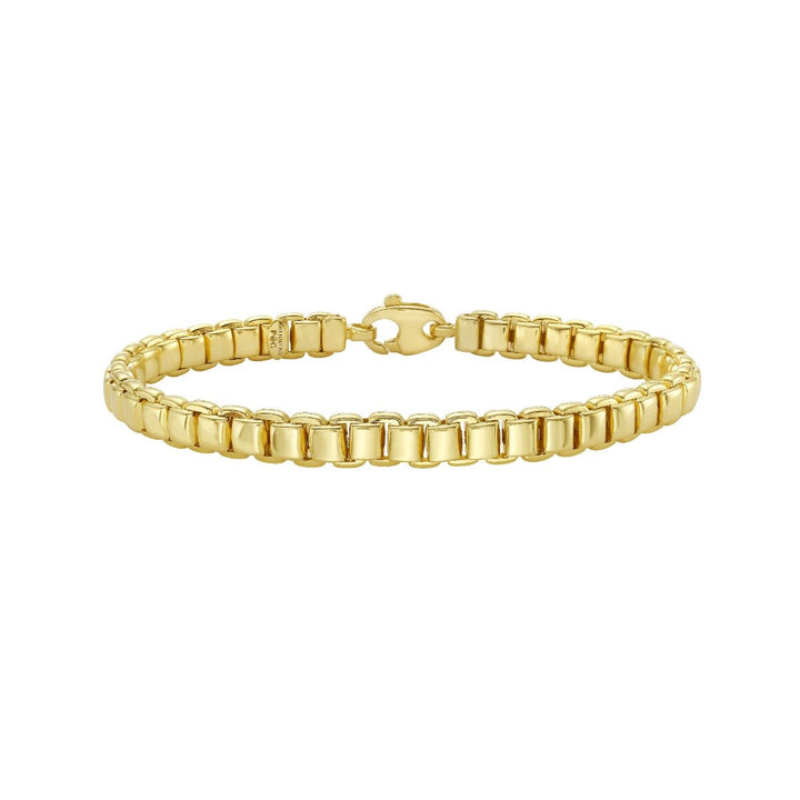 14K Venetian Link Bracelet, front view
