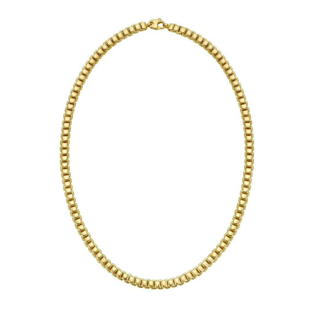 14K Venetian Link Necklace, front view