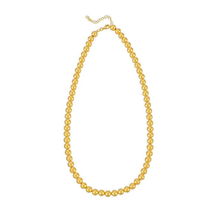 14K Yellow Gold Graduated Statement Pallina Necklace, view 2
