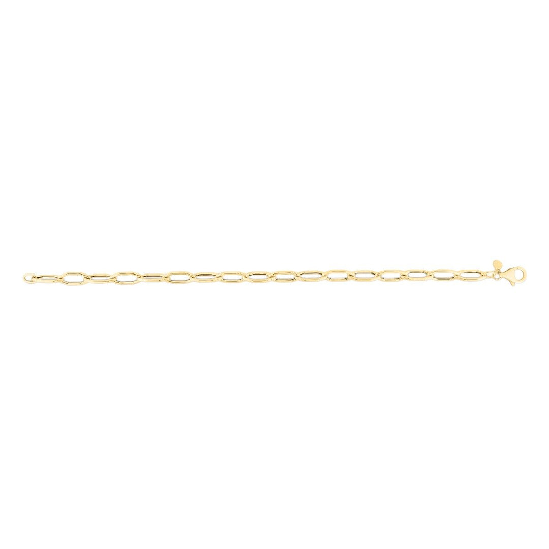 14K Yellow Gold Hexagon Link Chain, view 2