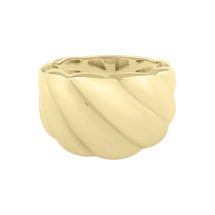 14K Yellow Gold Italian Cable Twist Ring, view 2