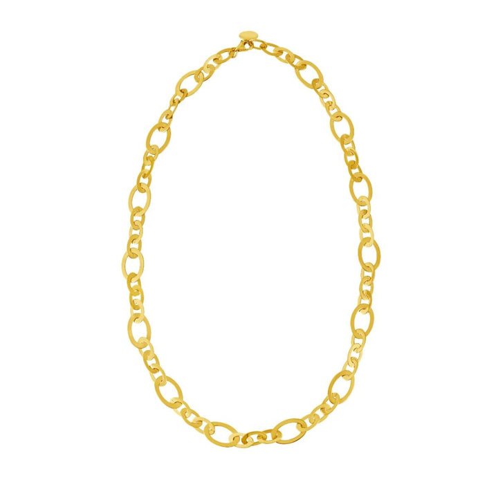 14K Yellow Gold Large Oval Link Fancy Chain, view 4