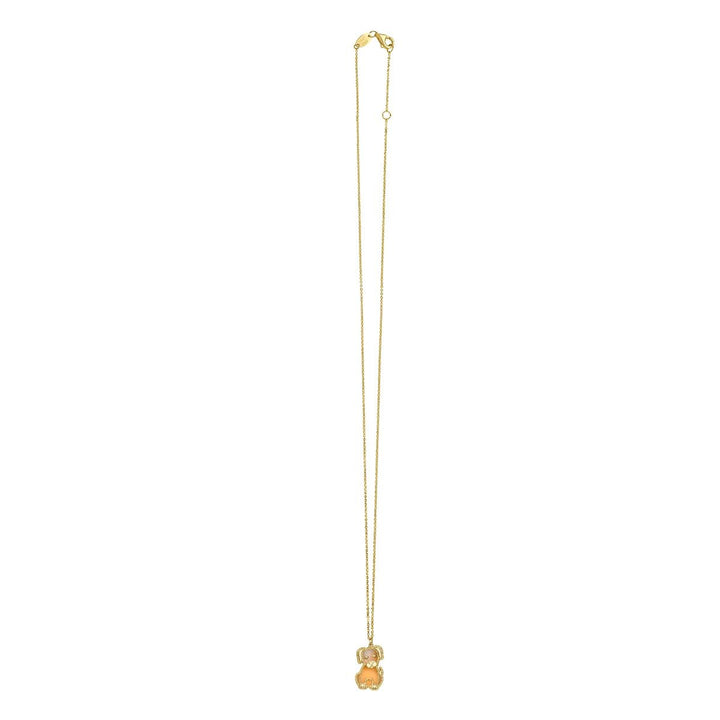 14K Yellow Gold Prosecco Puppy Necklace, view 3