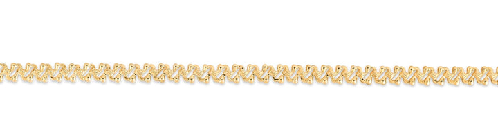 14K Yellow Gold Textured Fancy Chain, view 2