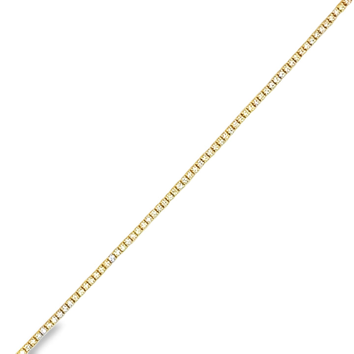 Micro Line Diamond Tennis Bracelet, Traditional (1ct)