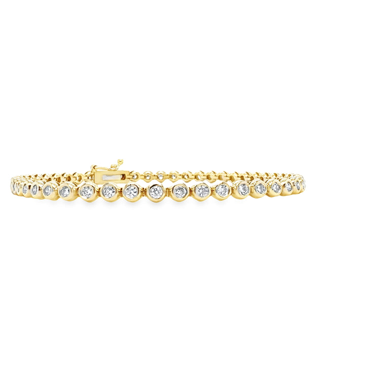 Diamond Tennis Bracelet, Bezel-Set, (1 1/2CT)