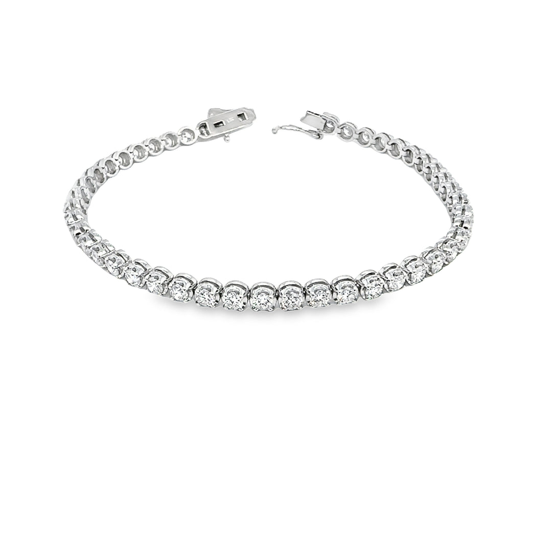 14KW tennis bracelet in Buttercup setting with 3 3/4CT diamonds