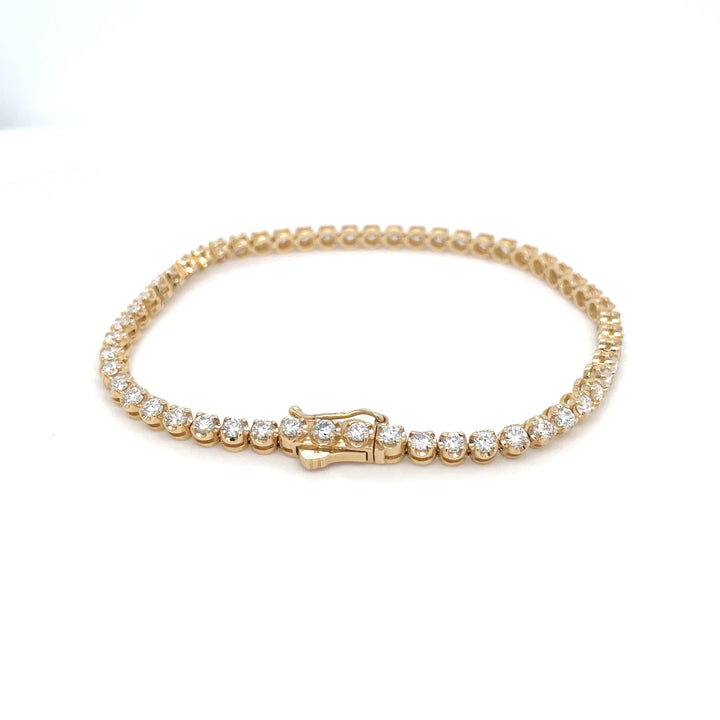 Diamond Tennis Bracelet, Buttercup Setting 2 3/4CT