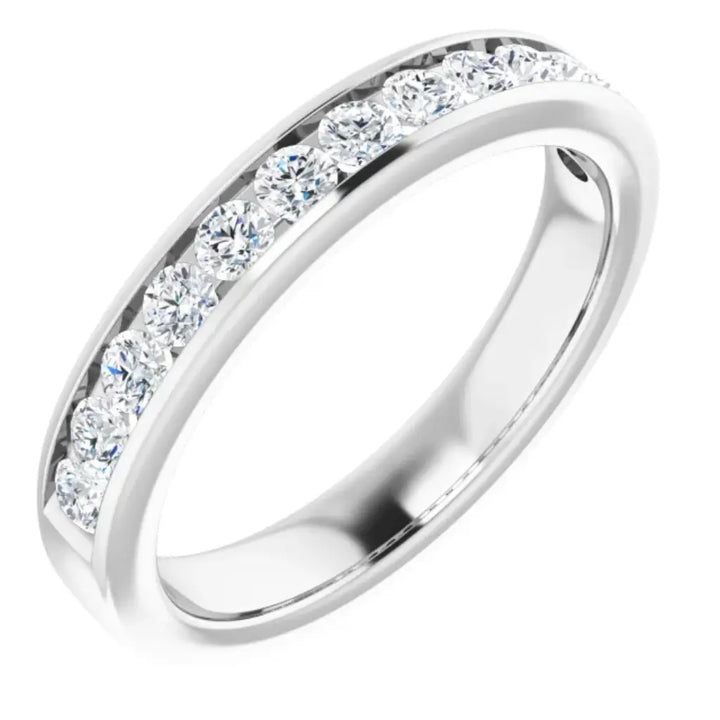 Lab Grown Diamond Anniversary Ring, 1/2 CT, Channel Set