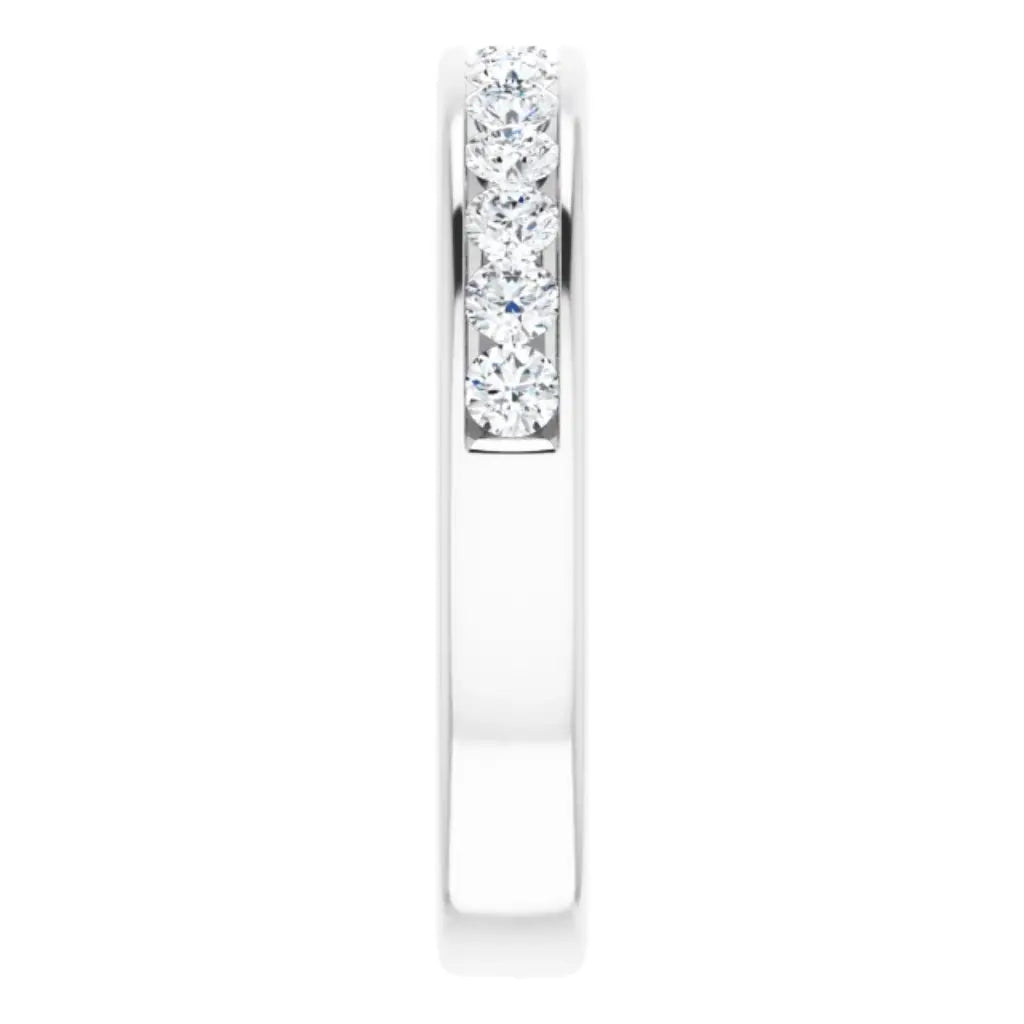 Lab Grown Diamond Anniversary Ring, 1/2 CT, Channel Set