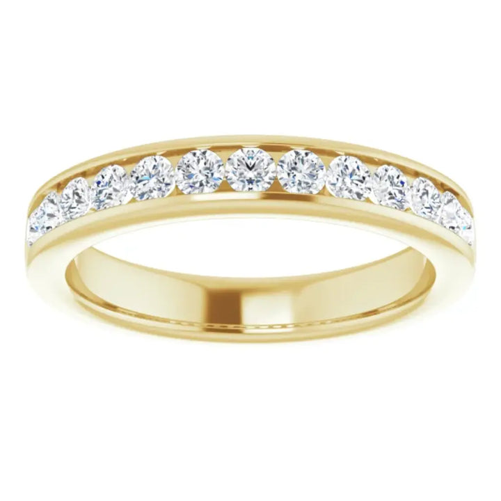 Lab Grown Diamond Anniversary Ring, 1/2 CT, Channel Set