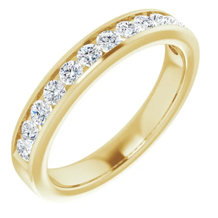 Lab Grown Diamond Anniversary Ring, 1/2 CT, Channel Set