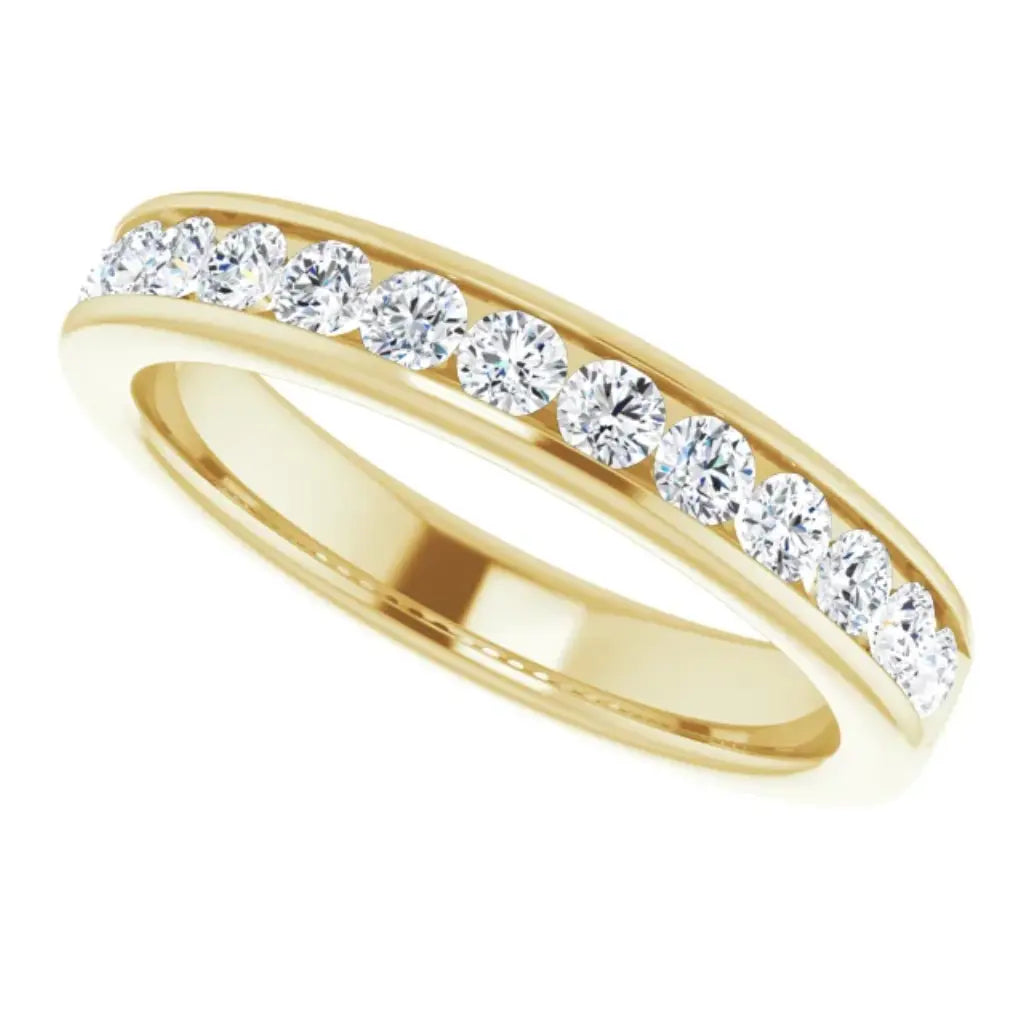 Lab Grown Diamond Anniversary Ring, 1/2 CT, Channel Set