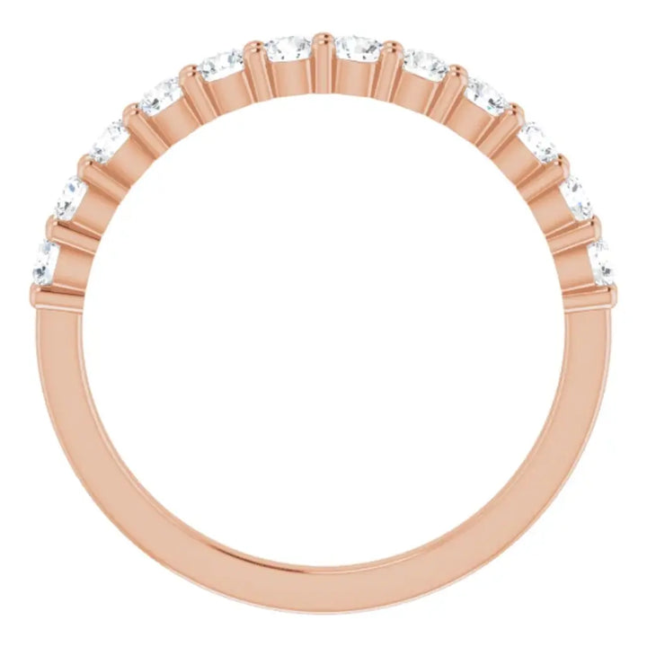 Lab Grown Diamond Anniversary Ring, 1/2 CT, Common Prongs