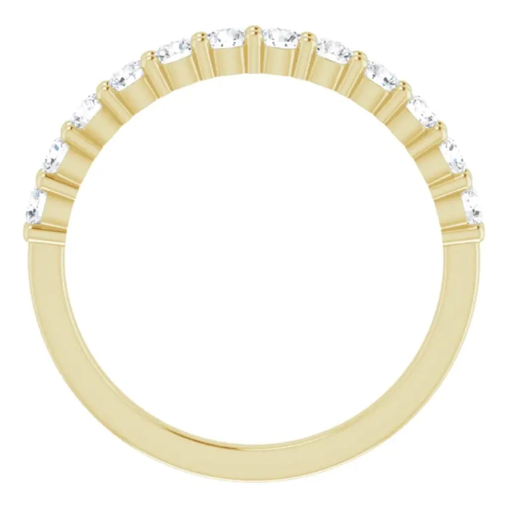 Lab Grown Diamond Anniversary Ring, 1/2 CT, Common Prongs