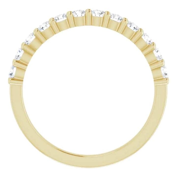 Lab Grown Diamond Anniversary Ring, 1/2 CT, Common Prongs