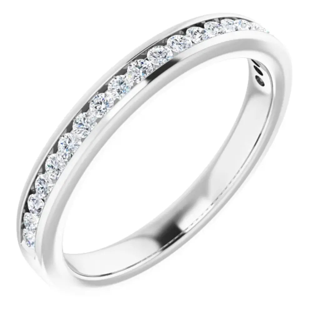 Lab Grown Diamond Anniversary Ring, 1/4 CT, Channel Set